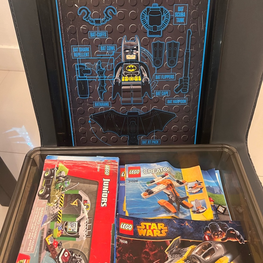 LEGO collection of instruction books